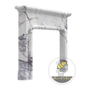 Marble fireplace mantel for sale in Milas Lilac - Image 4