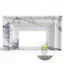 Eletric marble fireplace in Milas Lilac - Image 3
