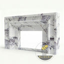 Eletric marble fireplace in Milas Lilac - Image 4