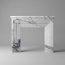 Marble fireplace surround in Milas Lilac - Image 1