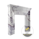 Marble fireplace surround in Milas Lilac - Image 4