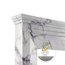 Marble fireplace surround in Milas Lilac - Image 5