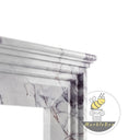 Marble fireplace surround in Milas Lilac - Image 6
