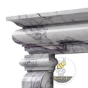Unique design marble fireplace in Milas Lilac - Image 5