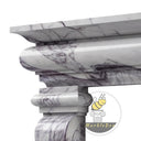 Unique design marble fireplace in Milas Lilac - Image 5