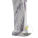 Unique design marble fireplace in Milas Lilac - Image 7