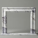 Modern marble fireplace in Milas Lilac - Image 1