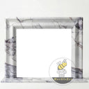 Modern marble fireplace in Milas Lilac - Image 3