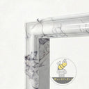 Modern marble fireplace in Milas Lilac - Image 5