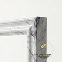 Modern marble fireplace in Milas Lilac - Image 6