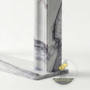 Modern marble fireplace in Milas Lilac - Image 7