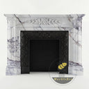 Custom marble fireplace in Milas Lilac - Image 3