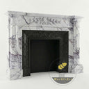 Custom marble fireplace in Milas Lilac - Image 4