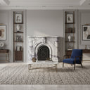 Carved marble fireplace surround in Milas Lilac - Image 2
