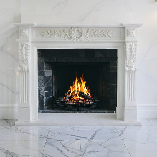 Marble Fire Hearth