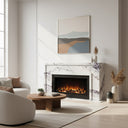 Electric marble fireplace in Milas Lilac - Image 2