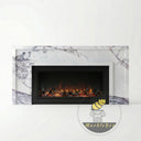 Electric marble fireplace in Milas Lilac - Image 3
