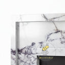 Electric marble fireplace in Milas Lilac - Image 5