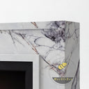Electric marble fireplace in Milas Lilac - Image 6