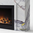 Electric marble fireplace in Milas Lilac - Image 7