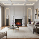 Marble fireplace in Milas Lilac - Image 2