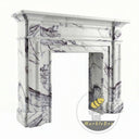 Marble fireplace in Milas Lilac - Image 4