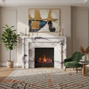 Marble fire place in Milas Lilac - Image 2