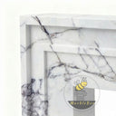 Marble fire place in Milas Lilac - Image 5