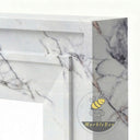 Marble fire place in Milas Lilac - Image 6