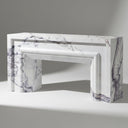 Marble fireplace hearth in Milas Lilac - Image 1