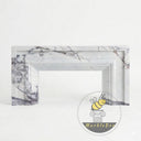 Marble fireplace hearth in Milas Lilac - Image 3