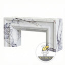 Marble fireplace hearth in Milas Lilac - Image 4