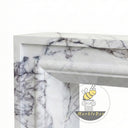 Marble fireplace hearth in Milas Lilac - Image 5
