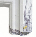 Marble fireplace hearth in Milas Lilac - Image 7