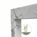 Marble around fireplace in Milas Lilac - Image 5
