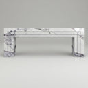 Small marble fireplace surround in Milas Lilac - Image 1