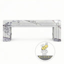 Small marble fireplace surround in Milas Lilac - Image 3