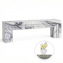 Small marble fireplace surround in Milas Lilac - Image 4