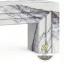 Small marble fireplace surround in Milas Lilac - Image 7