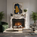 Victorian marble fireplace in Milas Lilac - Image 2