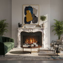 Victorian marble fireplace in Milas Lilac - Image 2