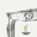 Victorian marble fireplace in Milas Lilac - Image 6