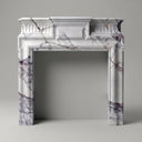 Marble fireplace mantel for sale in Milas Lilac - Image 1