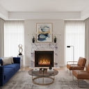 Marble fireplace mantel for sale in Milas Lilac - Image 2