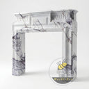 Marble fireplace mantel for sale in Milas Lilac - Image 4
