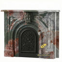 Green marble fireplace surround in Four season green - Image 3