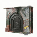 Green marble fireplace surround in Four season green - Image 4