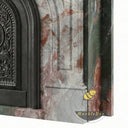 Green marble fireplace surround in Four season green - Image 7