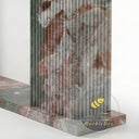 Fluted Marble fireplace surround in Four season green - Image 7
