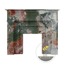 marble fire surround in Four season green - Image 3